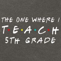 The one where I teach 5th Grade Teacher Cotton Canvas Backpack