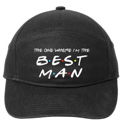 The One Where Im The Best Man Funny Best Man Wedding 7-Panel Snapback Hat
