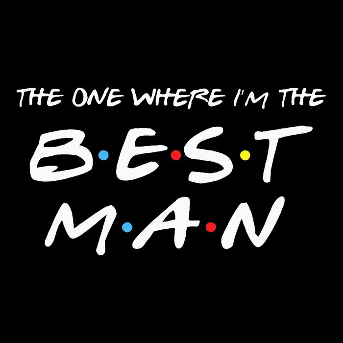 The One Where Im The Best Man Funny Best Man Wedding Drawstring Bag
