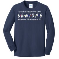 The One Where We Are Seniors Class Of 2024 For Senior Year Kids Long Sleeve Shirt