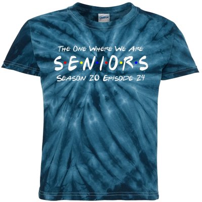 The One Where We Are Seniors Class Of 2024 For Senior Year Kids Tie-Dye T-Shirt