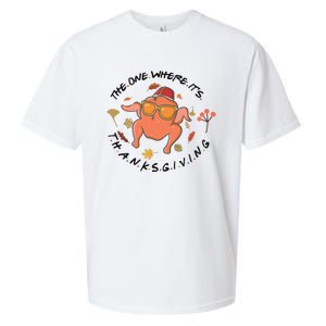 The One Where Its Thanksgiving Friends Turkey Sueded Cloud Jersey T-Shirt