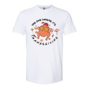 The One Where Its Thanksgiving Friends Turkey Softstyle CVC T-Shirt