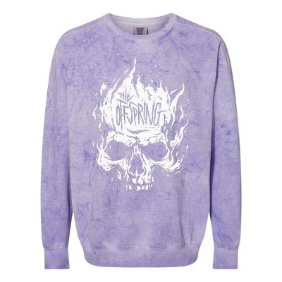 The Offspring White Skull Logo Colorblast Crewneck Sweatshirt