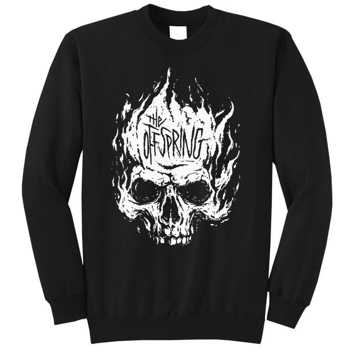 The Offspring White Skull Logo Tall Sweatshirt