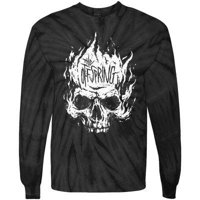 The Offspring White Skull Logo Tie-Dye Long Sleeve Shirt