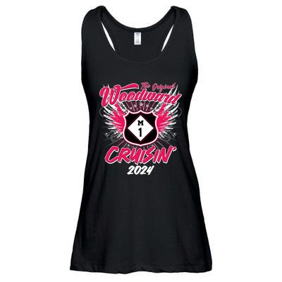 The Original Woodward Ave M1 Cruisin Wings Ladies Essential Flowy Tank