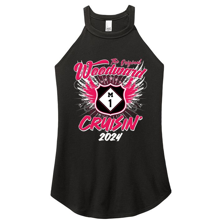 The Original Woodward Ave M1 Cruisin Wings Women's Perfect Tri Rocker Tank