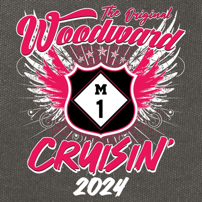 The Original Woodward Ave M1 Cruisin Wings Cotton Canvas Backpack