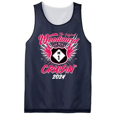 The Original Woodward Ave M1 Cruisin Wings Mesh Reversible Basketball Jersey Tank