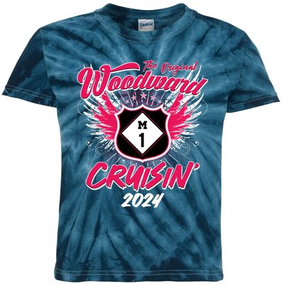 The Original Woodward Ave M1 Cruisin Wings Kids Tie-Dye T-Shirt