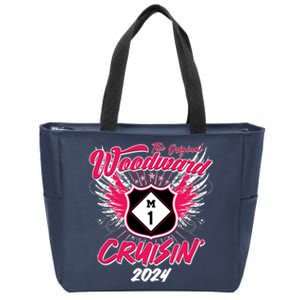 The Original Woodward Ave M1 Cruisin Wings Zip Tote Bag