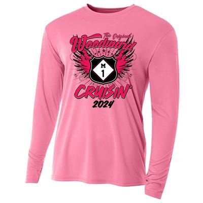 The Original Woodward Ave M1 Cruisin Wings Cooling Performance Long Sleeve Crew