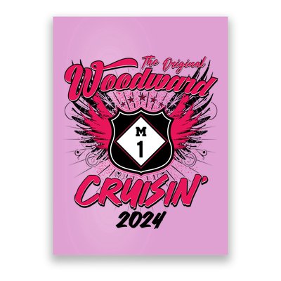 The Original Woodward Ave M1 Cruisin Wings Poster