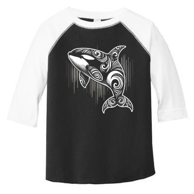 Tribal Orca | (Xs 6xl+) | Graphic Toddler Fine Jersey T-Shirt