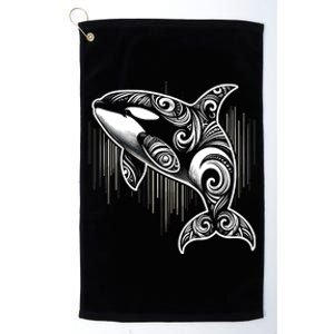 Tribal Orca | (Xs 6xl+) | Graphic Platinum Collection Golf Towel