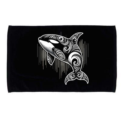 Tribal Orca | (Xs 6xl+) | Graphic Microfiber Hand Towel