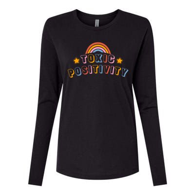 Toxic Positivity Womens Cotton Relaxed Long Sleeve T-Shirt