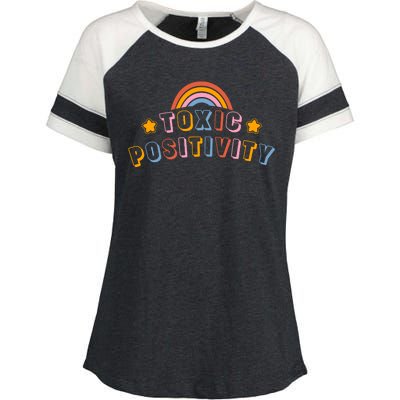 Toxic Positivity Enza Ladies Jersey Colorblock Tee