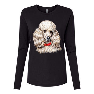 Toy Poodle Womens Cotton Relaxed Long Sleeve T-Shirt