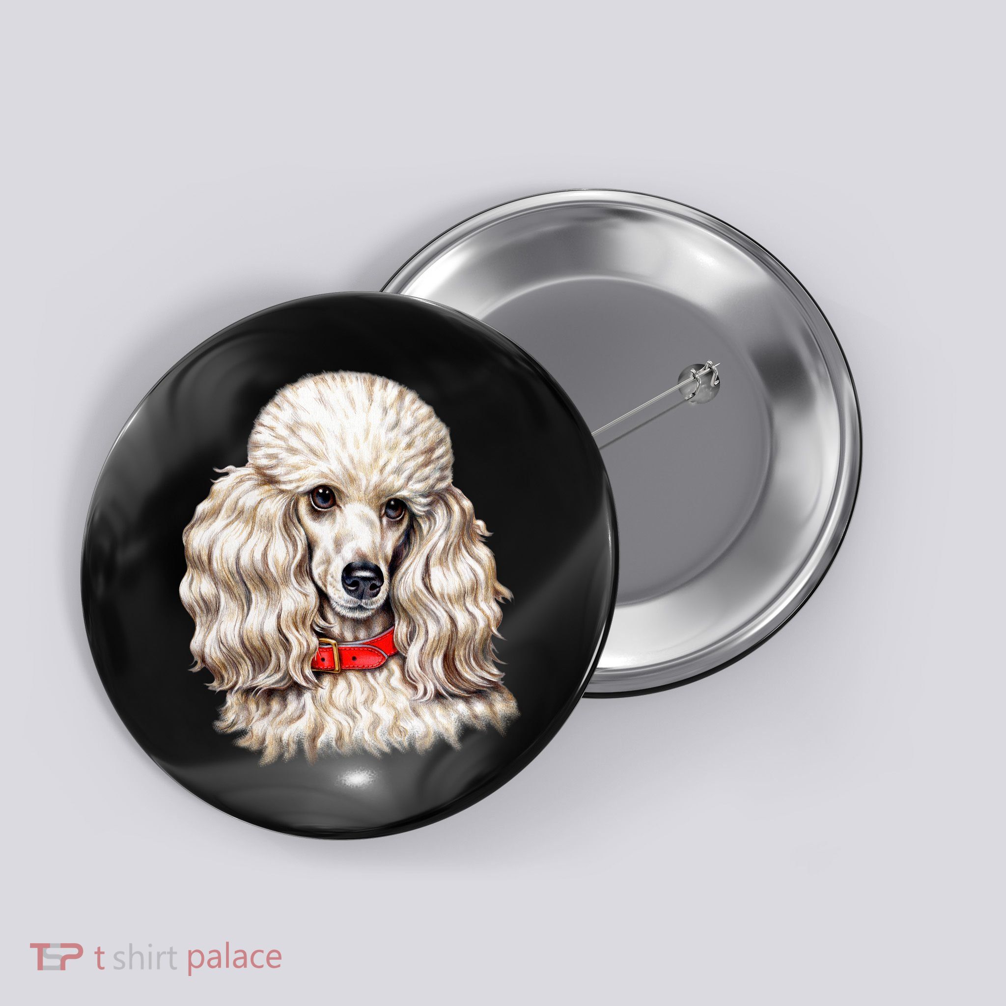 Toy Poodle Button