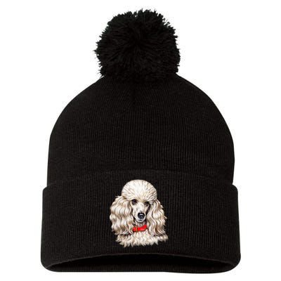 Toy Poodle Pom Pom 12in Knit Beanie