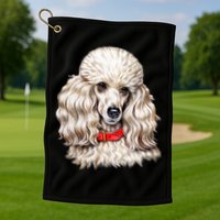 Toy Poodle Golf Towel