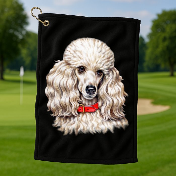 Toy Poodle Golf Towel