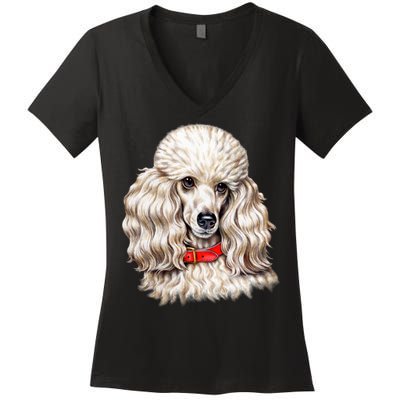 Toy Poodle Women's V-Neck T-Shirt