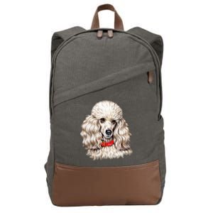 Toy Poodle Cotton Canvas Backpack