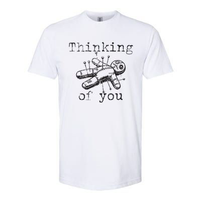 Thinking Of You Funny Vintage Voodoo Doll Softstyle® CVC T-Shirt