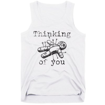 Thinking Of You Funny Vintage Voodoo Doll Tank Top