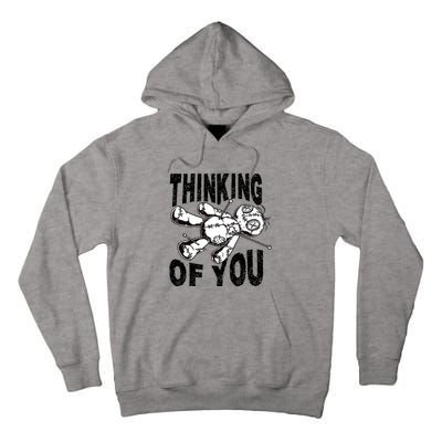 Thinking Of You Voodoo Doll Funny Halloween 2024 Tall Hoodie