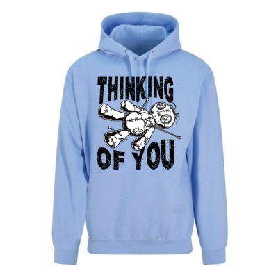 Thinking Of You Voodoo Doll Funny Halloween 2024 Unisex Surf Hoodie