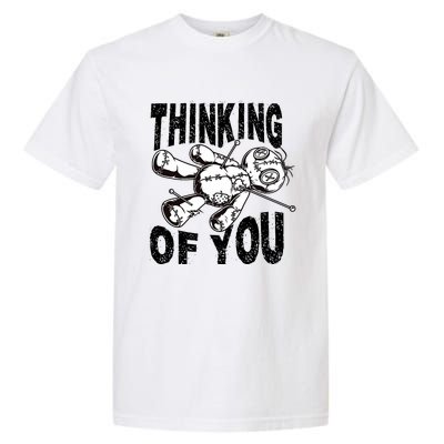 Thinking Of You Voodoo Doll Funny Halloween 2024 Garment-Dyed Heavyweight T-Shirt