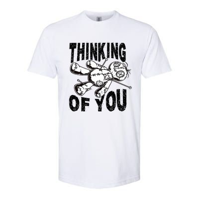 Thinking Of You Voodoo Doll Funny Halloween 2024 Softstyle CVC T-Shirt