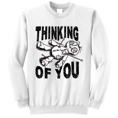 Thinking Of You Voodoo Doll Funny Halloween 2024 Sweatshirt