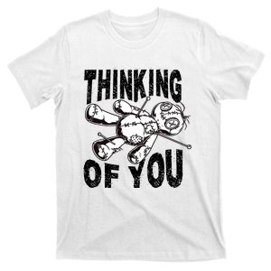 Thinking Of You Voodoo Doll Funny Halloween 2024 T-Shirt