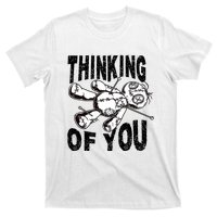 Thinking Of You Voodoo Doll Funny Halloween 2024 T-Shirt