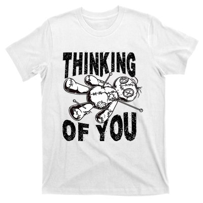 Thinking Of You Voodoo Doll Funny Halloween 2024 T-Shirt