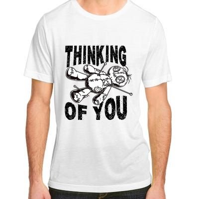 Thinking Of You Voodoo Doll Funny Halloween 2024 Adult ChromaSoft Performance T-Shirt