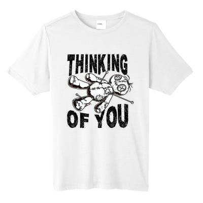 Thinking Of You Voodoo Doll Funny Halloween 2024 Tall Fusion ChromaSoft Performance T-Shirt