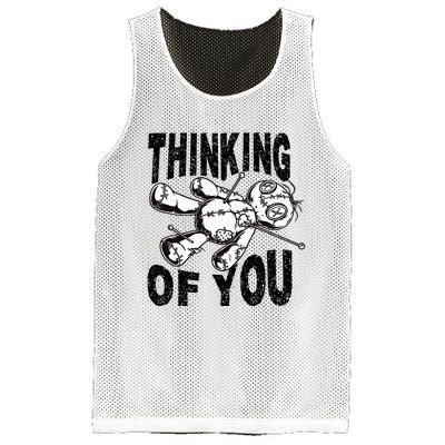 Thinking Of You Voodoo Doll Funny Halloween 2024 Mesh Reversible Basketball Jersey Tank