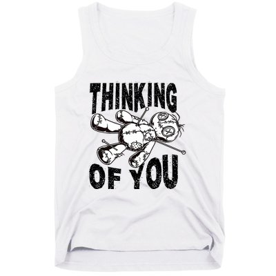 Thinking Of You Voodoo Doll Funny Halloween 2024 Tank Top