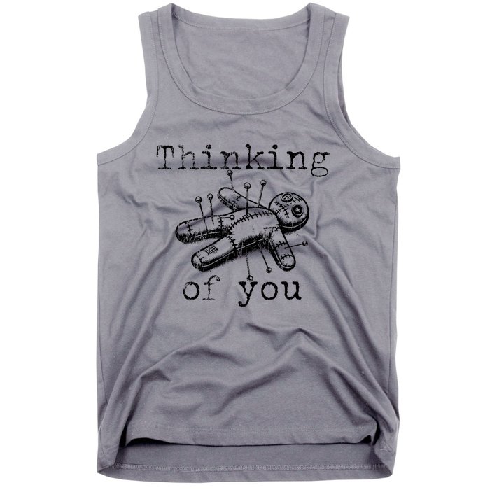 Thinking Of You Funny Vintage Voodoo Doll Tank Top