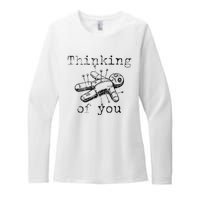 Thinking Of You Funny Vintage Voodoo Doll Gift Womens CVC Long Sleeve Shirt