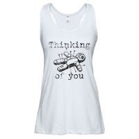 Thinking Of You Funny Vintage Voodoo Doll Gift Ladies Essential Flowy Tank