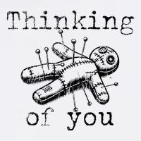Thinking Of You Funny Vintage Voodoo Doll Cooling Performance Crew T-Shirt
