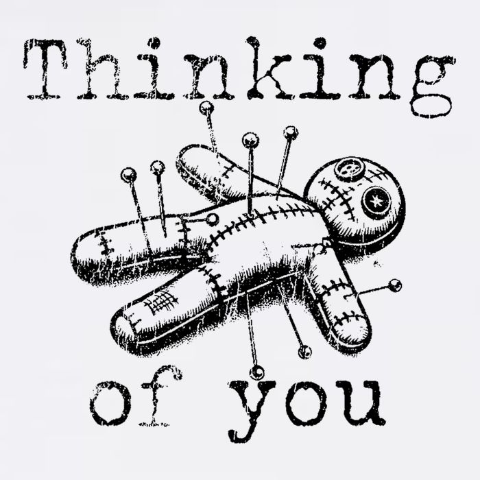 Thinking Of You Funny Vintage Voodoo Doll Cooling Performance Crew T-Shirt