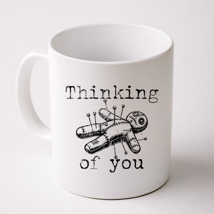 Thinking Of You Funny Vintage Voodoo Doll Coffee Mug